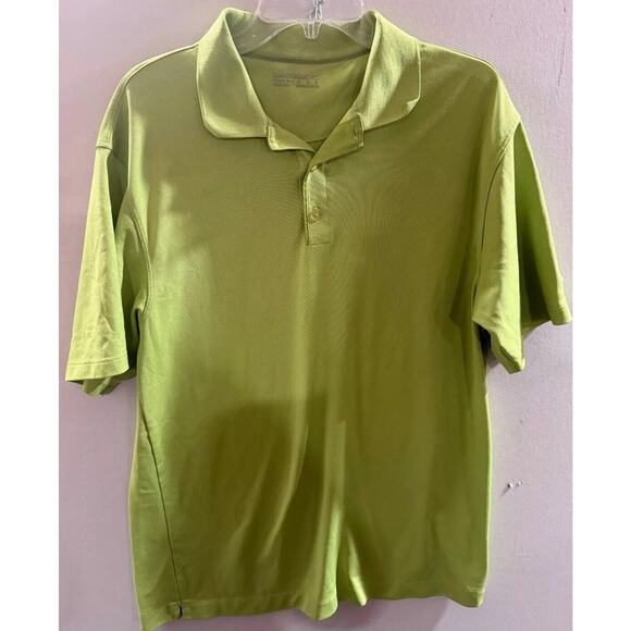 Nike Other - Nike Polo Shirt Mens Medium Green Golf Performance Short Sleeve Logo Collared